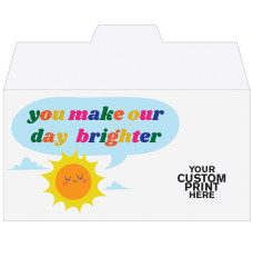 Open Side- 7W x 3-5/8H Full Color Pre-Designed Drive Up Envelope - Brighter Days