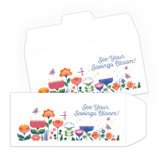 See Your Savings Bloom - Full Color Pre-Designed Drive Up Envelope