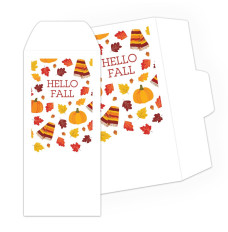 Hello Fall - Full Color Pre-Designed Drive Up Envelope