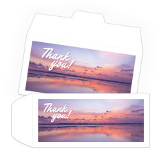 Thank You Sunset - Full Color Pre-Designed Drive Up Envelope