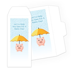 Rainy Day Savings - Full Color Pre-Designed Drive Up Envelope