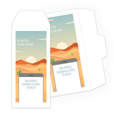 Mobile Here To Help - Full Color Pre-Designed Drive Up Envelope