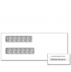 Self-Sealing 8-3/4W x 3-1/2H  Double Window Check Envelopes - Peachtree 2000