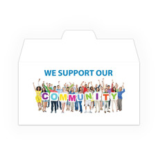 Community Support - plain - Drive Up Envelopes (500/Box) - ready for customization 