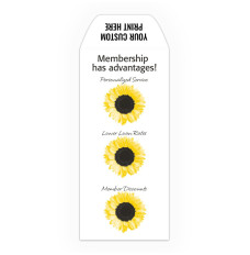 Membership - Sunflowers - Add a 1-Color Logo - Drive Up Envelopes (500/Box)