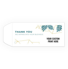Thank You Leaves - Add a 1-Color Logo Drive Up Envelopes (500/Box)
