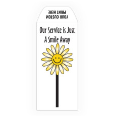 Just A Smile Away - Flower - Add a 1-Color Logo - Drive Up Envelopes (500/Box) SHOWN WITH BLACK IMPRINT 