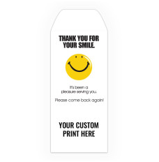 Thank You - Smiley Face - Add a 1-Color Logo - Drive Up Envelopes (500/Box) - Custom Imprintable