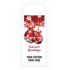 Holiday Drive Up Envelope - Season's Greetings - Bulbs - 4-Color Design w/1-Color Imprint