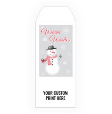 Holiday Drive Up Envelope - Warm Wishes - Snowman - w/1-Color Imprint 