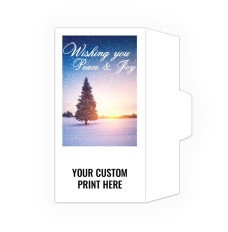 Holiday Drive Up Envelope - Peace & Joy - w/1-Color Imprint