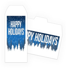 2 Color Pre-Designed Holiday Drive Up Envelope - Happy Holidays