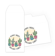Sunny Skies Holiday Vibes - Full Color Pre-Designed Drive Up Envelope