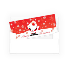 Holiday Currency Envelopes - Merry Christmas - Santa Claus - 250 inners/250 outers