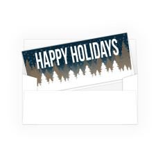 money Envelopes - Happy Holidays w/ Metallic Ink - 250 inners/250 outers