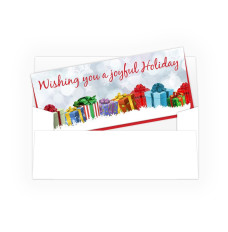Currency Envelopes - Wishing you a Joyful Holiday - 250 inners/250 outers 
