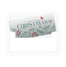 Currency Gift Envelope - Merry Greenery - Ready-to-Ship hero