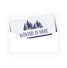 Currency Gift Envelope - Winter is Here - Full Color Design - Ready-to-Ship hero