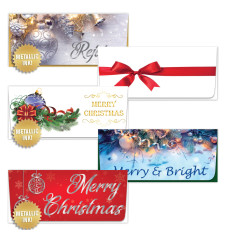 Metallic Ink Christmas Currency Envelope Variety Pack