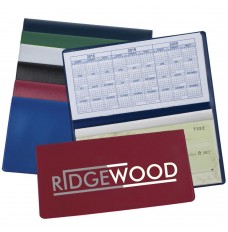 Standard Vinyl Checkbook Cover w/ 2-Color Imprint - 6-1/4W x 3-3/8H