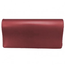 6-1/4in x 3-3/8in Burgundy Standard Vinyl Checkbook Cover