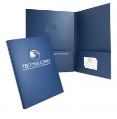 Capacity Folder w/ 2 Box Pockets - 9W x 12H - Foil Stamp or Emboss