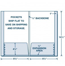 Legal Size Expansion Folder - 2-Color Imprint