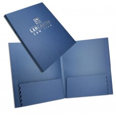 Capacity Folder w/ Expandable Pockets - 9-7/8W x 11-3/4H - Foil Stamp and Emboss