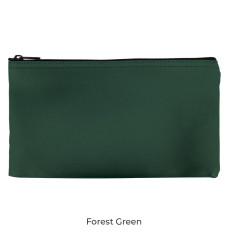 Forest Green Vinyl Zipper Money Bags - 11W x 6H - Ready-to-Ship