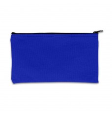 Royal Blue Zipper Bag - 11W x 6H - 14 oz Canvas