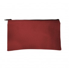 Burgundy 14oz Cotton Canvas Zipper Bags 10-1/2W X 5-1/2H - Ready to Ship