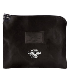 1-Color Imprinted - 19W x 15H Laminated Nylon Locking Deposit Bag