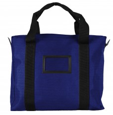 Royal Blue 10 oz. Cotton Canvas Handled Briefcase Bag - 18W x 14H x 4D