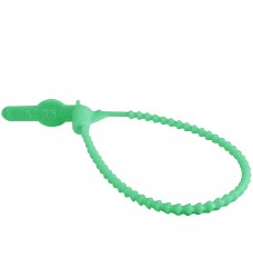 8-1/4 in.Green Plastic Numbered Security Seals
