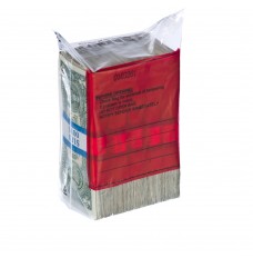 Tamper Evident 5 Strap Cash Bags with Red Block - 6-1/2W x 7-1/2H - Case of 1000