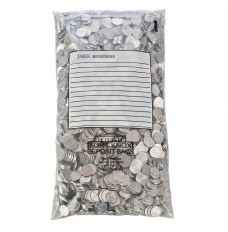 Fort Knox Tamper Evident Self Sealing Coin Bags with White Block - 9W x 17H - Pack of 100
