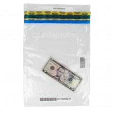 Tamper Evident Contaminated Currency Deposit Bags - 10W x 14H