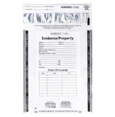 Tamper Evident Clear Breathable Evidence Bags - 9W x 12H - Front