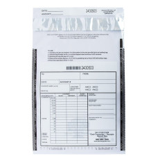  Front View of 9W x 12H Ultima Blue® Cash Transmittal Bags