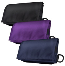 8W x 4H 1000D Nylon Belt Wallet Pouch with Hook & Loop Closure Showing Multiple Colors
