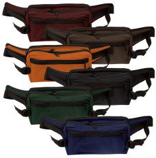 Adjustable Belt Bag - 9”W x 5”H x 4”D - Multiple Colors