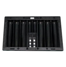 Black ABS Plastic Poker Chip Tray for Casino Table Games