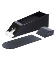 Blackjack Dealer Shoe, 6 Deck Capacity, Solid Black with Lid