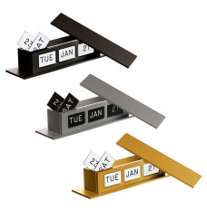 Self-Storing Perpetual Calendar with Tile Storage