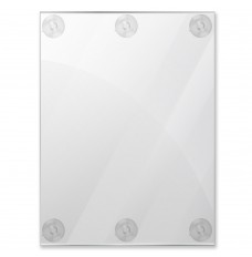 Glass Mount Clear Acrylic Sign Holder, 18 W x 24 H
