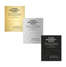 Funds Availability Policy 11W x 14H