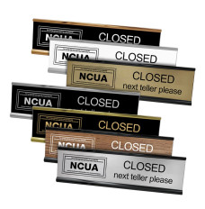 Desk Frame - Next Teller w/ NCUA Logo - 10W x 2H 