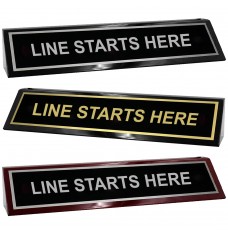 Desk Block - Line Starts Here - 10W x 2H