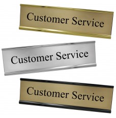 Desk Plate - Customer Service - 8W x 2H