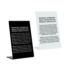 Patriot Act 2018 - 6W x 9H Easel Sign 